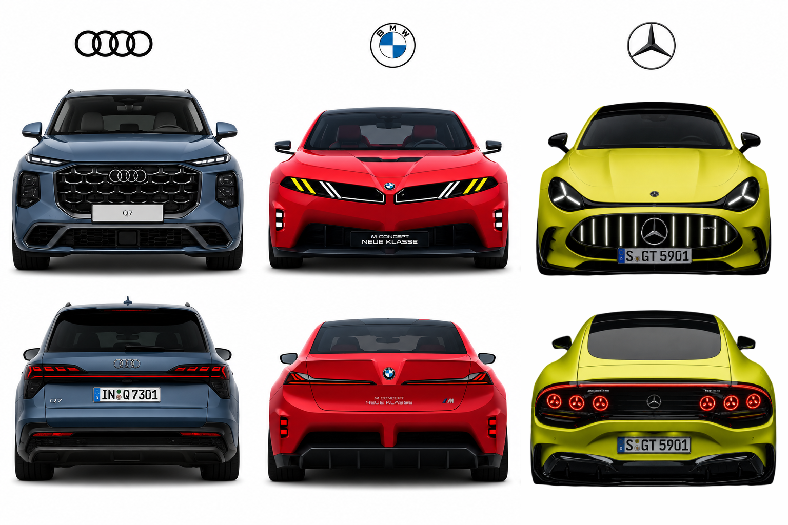 The German holy trinity is competing on branding