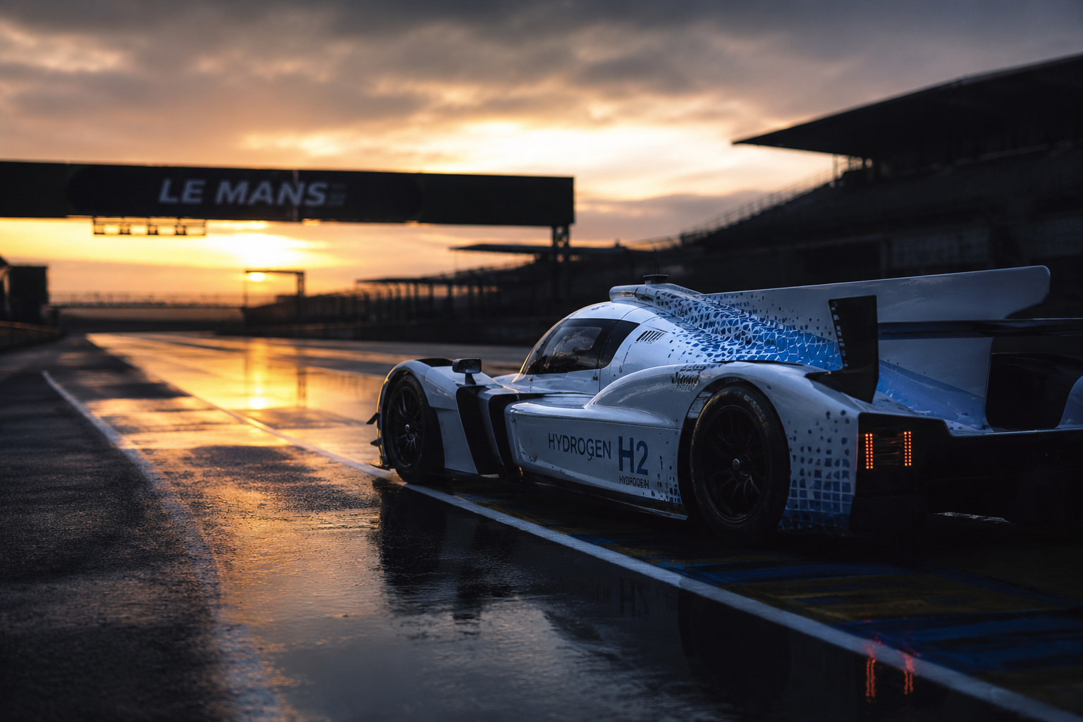 Toyota's hydrogen combustion race car, the TR LH2